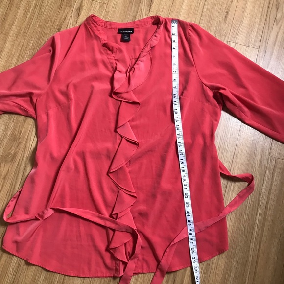 Lane Bryant || Ruffle Long Sleeve Blouse - Picture 4 of 7